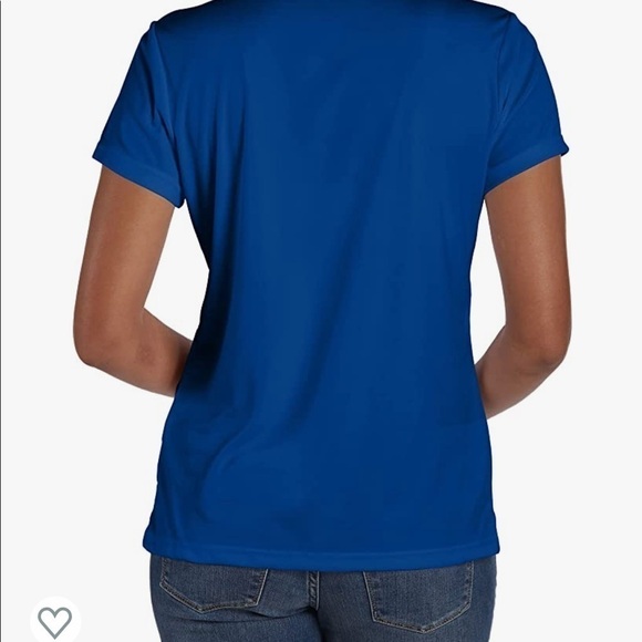 Hanes Polo Shirt Plus Size 3X Cool DRI Golf Performance Polo Royal Blue - Picture 2 of 7